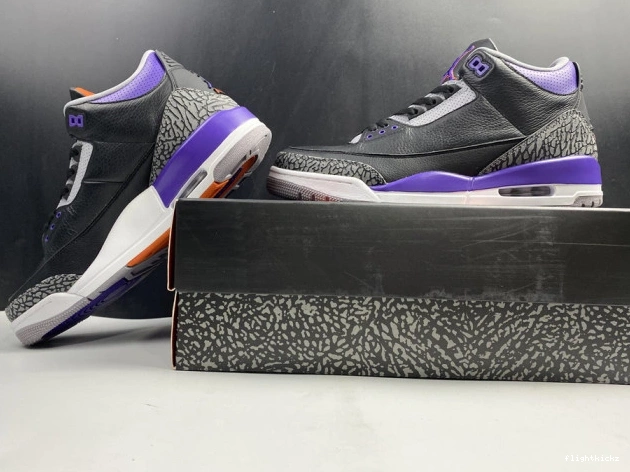 Air CT8532 Court Jordan 050 3 Purple Black Retro 0824